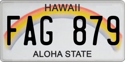 HI license plate FAG879