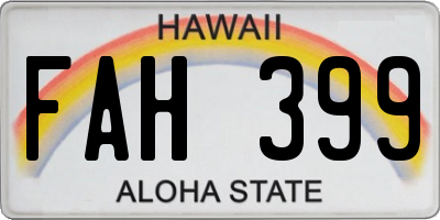 HI license plate FAH399