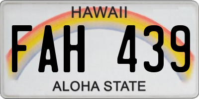 HI license plate FAH439