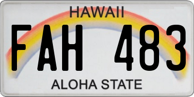 HI license plate FAH483
