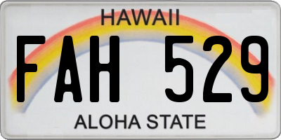HI license plate FAH529