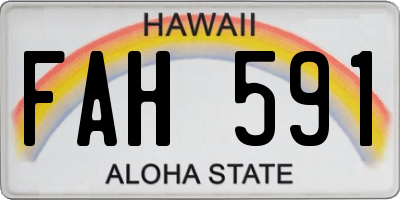 HI license plate FAH591