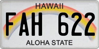 HI license plate FAH622