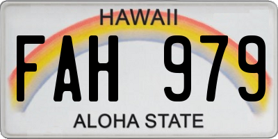 HI license plate FAH979
