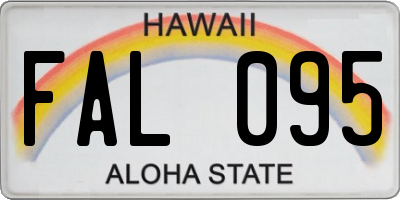 HI license plate FAL095