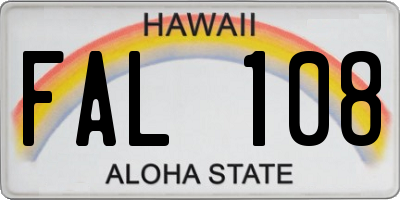 HI license plate FAL108