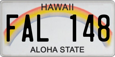 HI license plate FAL148