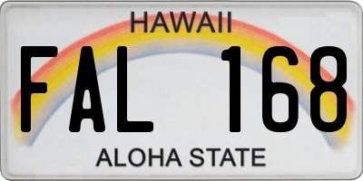 HI license plate FAL168