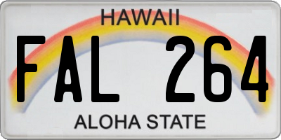 HI license plate FAL264