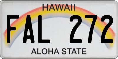 HI license plate FAL272