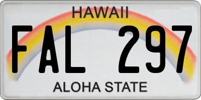 HI license plate FAL297