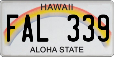 HI license plate FAL339