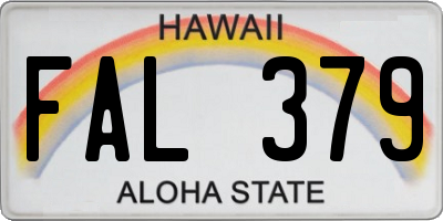 HI license plate FAL379