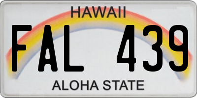 HI license plate FAL439