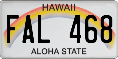 HI license plate FAL468