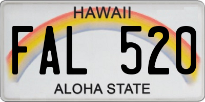 HI license plate FAL520