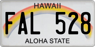 HI license plate FAL528