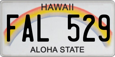 HI license plate FAL529