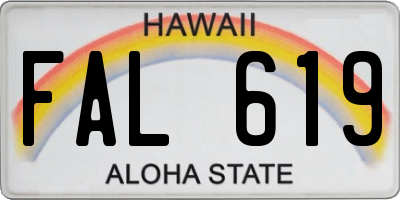 HI license plate FAL619