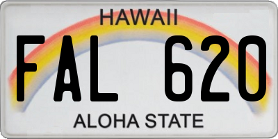 HI license plate FAL620