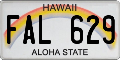 HI license plate FAL629