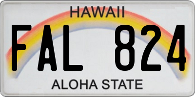 HI license plate FAL824