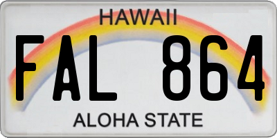 HI license plate FAL864