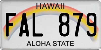 HI license plate FAL879