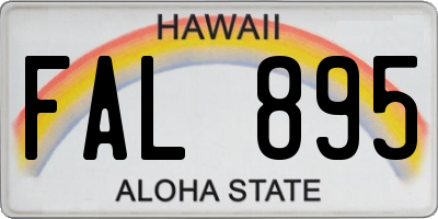 HI license plate FAL895