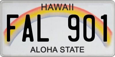 HI license plate FAL901