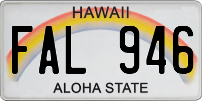 HI license plate FAL946