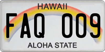HI license plate FAQ009