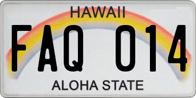 HI license plate FAQ014