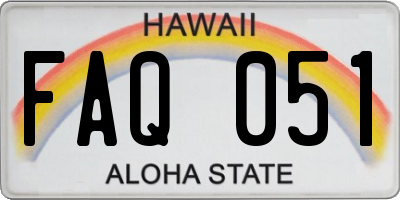 HI license plate FAQ051