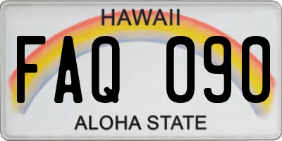 HI license plate FAQ090