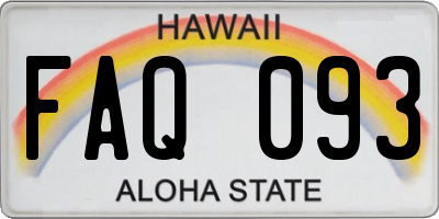 HI license plate FAQ093
