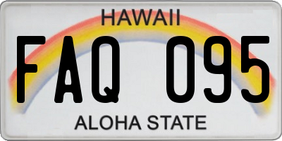 HI license plate FAQ095