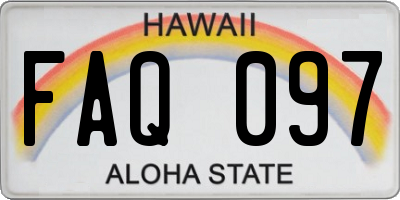 HI license plate FAQ097