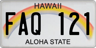 HI license plate FAQ121
