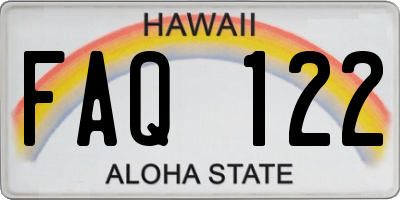 HI license plate FAQ122