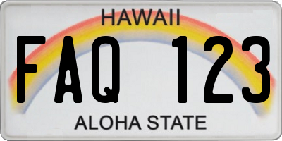 HI license plate FAQ123