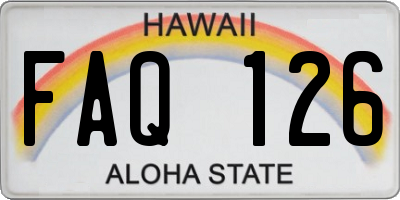 HI license plate FAQ126