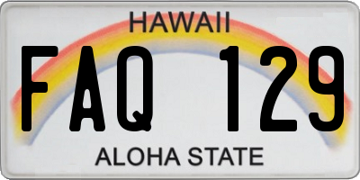 HI license plate FAQ129