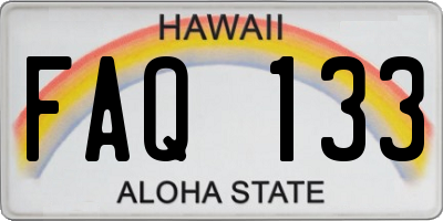 HI license plate FAQ133