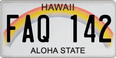 HI license plate FAQ142