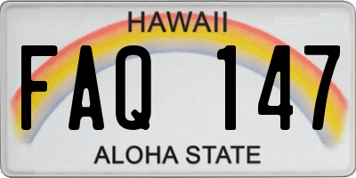 HI license plate FAQ147