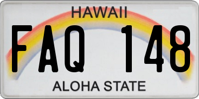 HI license plate FAQ148