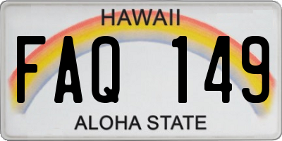 HI license plate FAQ149