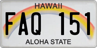 HI license plate FAQ151