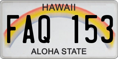 HI license plate FAQ153